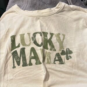 Maurices Cream 'Lucky Mama' Tee